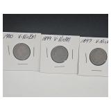 3 V Nickel Coins