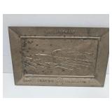 Brass Wm Hartman 1989-39 Cash Register Plaque 7"