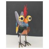 New 8" Rooster Metal Statue