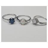 New Silver Plated Ring Sz 9
