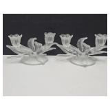 Beautiful Cambridge Everglade Candlestick Holders