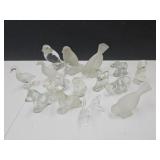15 Art Glass Birds , Dogs, Horses, Elephant +