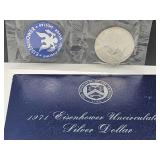 1971 Siver UNC Ike Dollar Coin