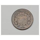 1865 Two Cent Coin