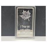 1 Troy Ounce 100Mills .999 Silver Bar