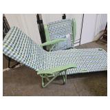 2  Folding Lounge Chairs
