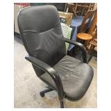 Black Office Chair with Arms & Adjustable Height