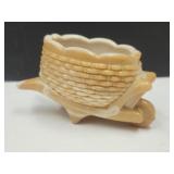 Joe St Clair Slag Glass Salt Dip