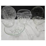 Glass Lot Up To 15" W, Platter, Crystal +