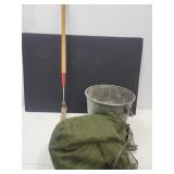 Galvanized Bucket, Weedcutter, & Mosquito Net