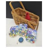Marbles, Yoyo, Game Parts & Basket