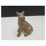 VTG Brass Scottie Dog 3 1/4" h