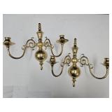 VTG  Solid Brass Heavy Candle Holders