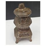 VTG Metal Pot Belly Bank Stove  6" h