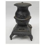 Vintage Cast Iron 4" h Pot Belly Stove