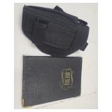 VTG Menu- "Hot Dogs, 25 Cents" & Gun Holster