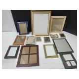Lot Picture Frames- Wood, Plastic, Metal, See Sizs