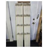 10 White Plastic Farm Fence T-Post Covers