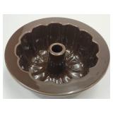Longaberger Pottery-Single Bundt Chocolate no box