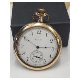 Elgin WWI Era Gold Filled Case Pordelain Dial