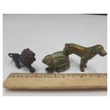 VTG Mini Cast Metal Animal Figurines-See Dog Tail