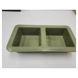 Longaberger Pottery- Cake for Two-Sage-no box