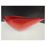 Modern Decor Red  Art Vase resin / Plastic 21 x 9h