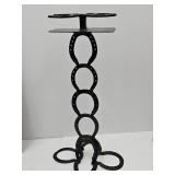 Metal Horseshoe Art  Beverage Stand 28" high