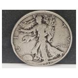1937 S  Silver Walking Liberty Half Dollar Coin