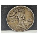 1938  Silver Walking Liberty Half Dollar Coin