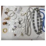 Costume Jewelry- Hoop Earrings, USA Tack,+