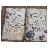 Costume Jewelry- Necklaces, Rings, Single Earring+