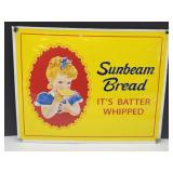 Newer Poecelain? SUNBEAM BREAD Sign 16 x 13"
