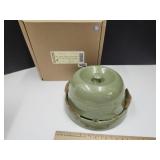 Longaberger Pottery- 4 In One Entertainer-Sage