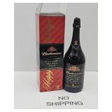 Sealed 25th Anniversary BUDWEISER Liquor Bottle