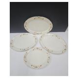 4 Jewel Tea Platters up to 13.5" wide