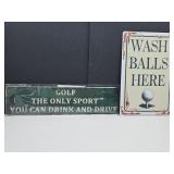 New Golf Metal Signs See Sizes