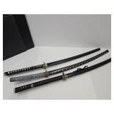 Lot Of 3 Large Handled Kataona Swords