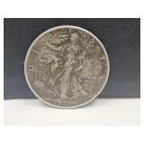 1937 Silver Walking Liberty Half Dollar Coin