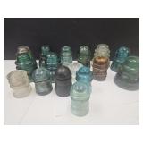 Lot of Vintage Glass Insulators