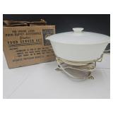 Fire King Dish with Electric Warmer & Box