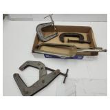 Lot of C Clamps & Body Clamps