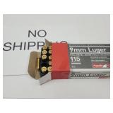 9 MM Luger 50 Rds Gun Ammo