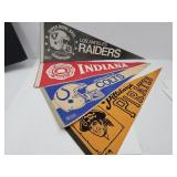 VTG Pennants: Raiders, Colts, Pirates & Indiana