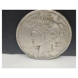 1923 D Silver Peace Dollar Coin