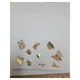 Lot Of Pins; Cross, Butterfly, Teddy Bear +