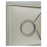 Sterling Silver Genuiune Cubic Zirconia Necklace