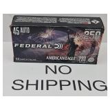 45  ACP 50 Rds Gun Ammo 250th Anniversary Ed.