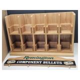 NOS Remington Wood Bullet Display