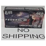45 ACP 50 Rds Gun Ammo 250th Anniversary Ed.